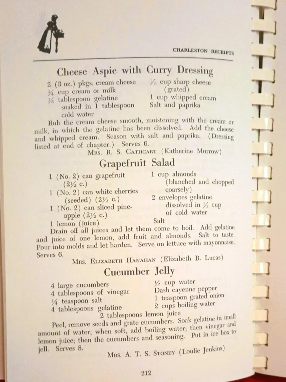 Vintage 1981 Charleston Receipts Cookbook By Junior League of Charleston